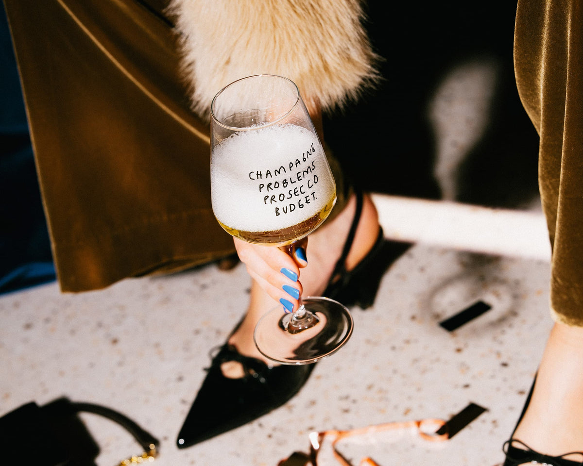 Champagne Problems Prosecco Budget Glas