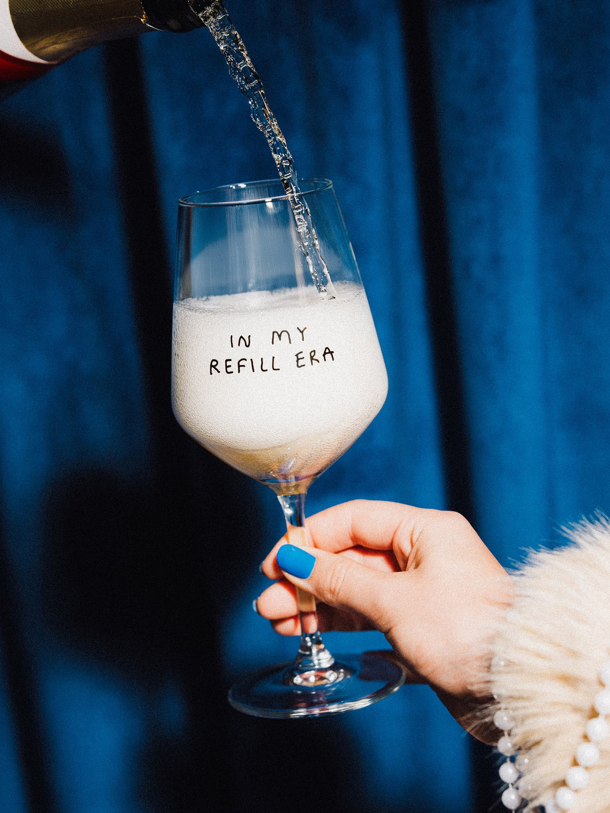 "In My Refill Era" Weinglas