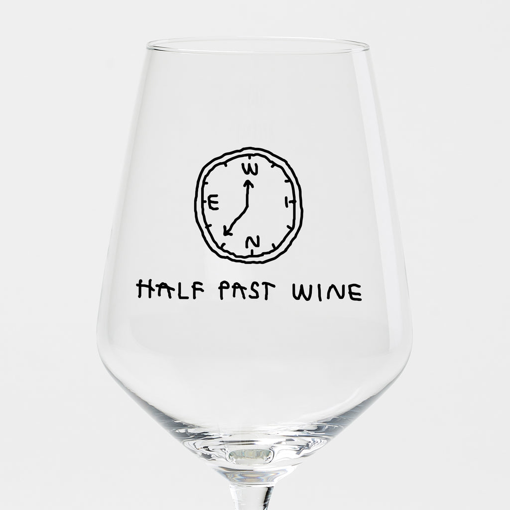 "Half Past Wine" Weinglas