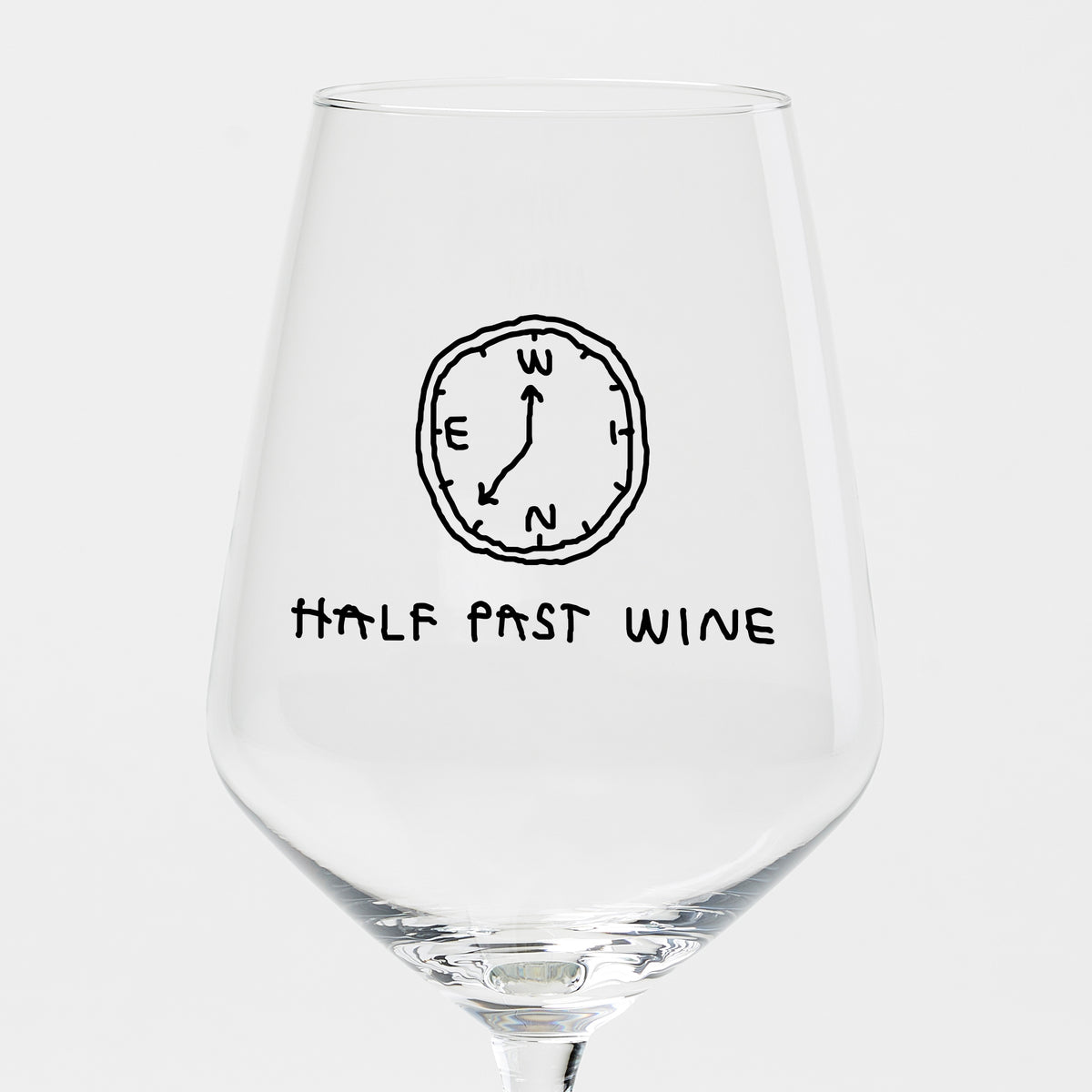 "Half Past Wine" Weinglas