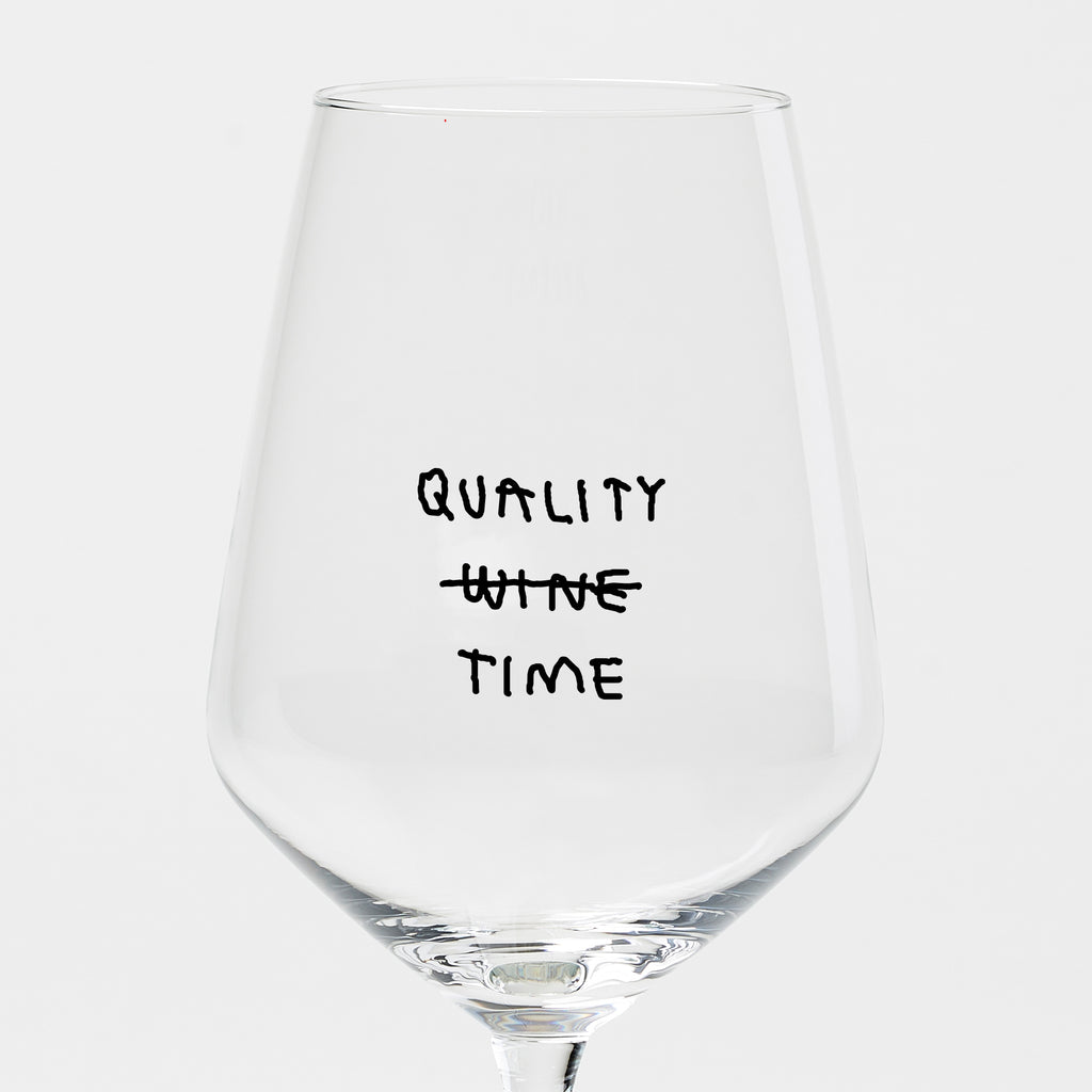 "Quality Time" Weinglas