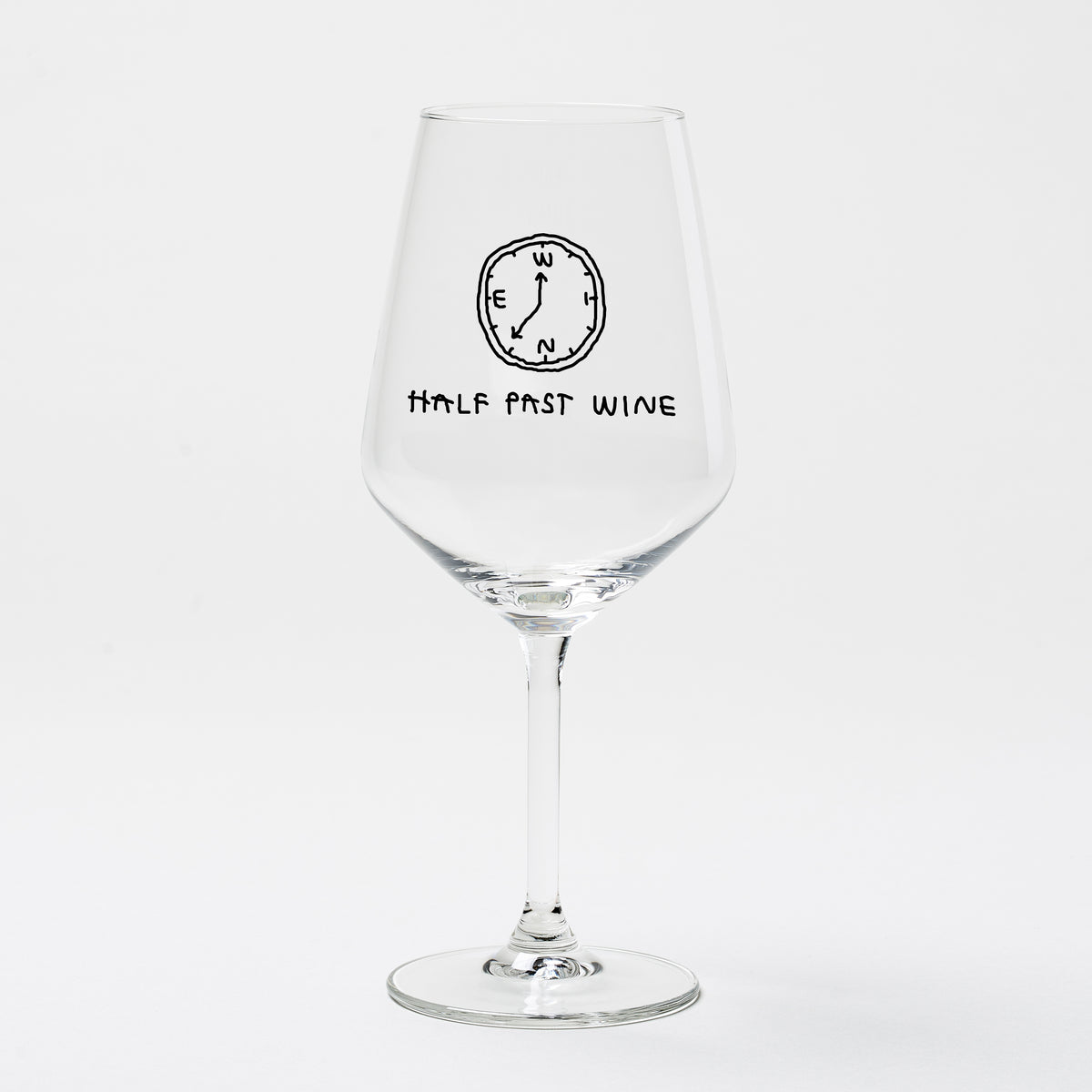 "Half Past Wine" Weinglas